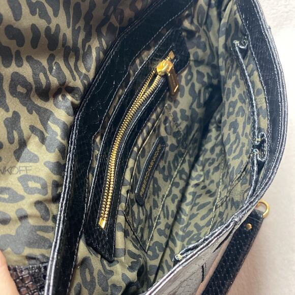 Rebecca Minkoff Black Animal Print Should Bag with Gold Hardware - Picture 6 of 6